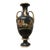 Antique Italian Neoclassical Basalt Grecian Style Porcelain Urn Vase For Sale
