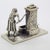 1970s Vintage Italian Handmade Genuine Solid Sterling Silver Woman at Street Water Fountain Figurine Sculpture For Sale - Image 5 of 10