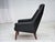 Danish Highback Armchair in Black Leatherette and Teak, 1970s For Sale - Image 16 of 18