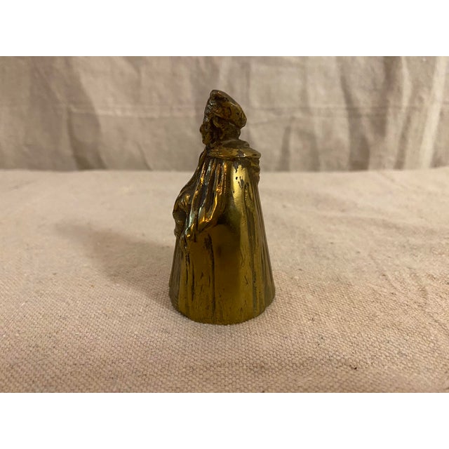 Vintage Petite Brass Priest Shaped Bell For Sale In Raleigh - Image 6 of 6