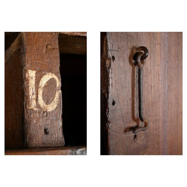 Large Vintage Patinated Wood Postal Cabinet For Sale - Image 6 of 10