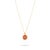 Coral & Gold Round Evil Eye Pendant Talisman Necklace For Sale - Image 9 of 9