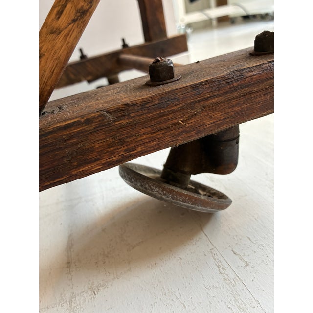 Vintage, Rustic Wooden Shoe Rack For Sale - Image 14 of 15