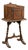 Early 20th Century Colonial Revival Walnut Smoking Stand With Humidor For Sale