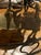 English Early 20th Century European French/English Country Style Iron Chandelier With Brass Animals For Sale - Image 3 of 12