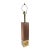 Mid-Century Modern Walnut and Gilt Metal Table Lamp For Sale