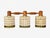 1950s Swedish Modern, Three Light Pendant Light, Teak, Glass, Sweden For Sale In New York - Image 6 of 11