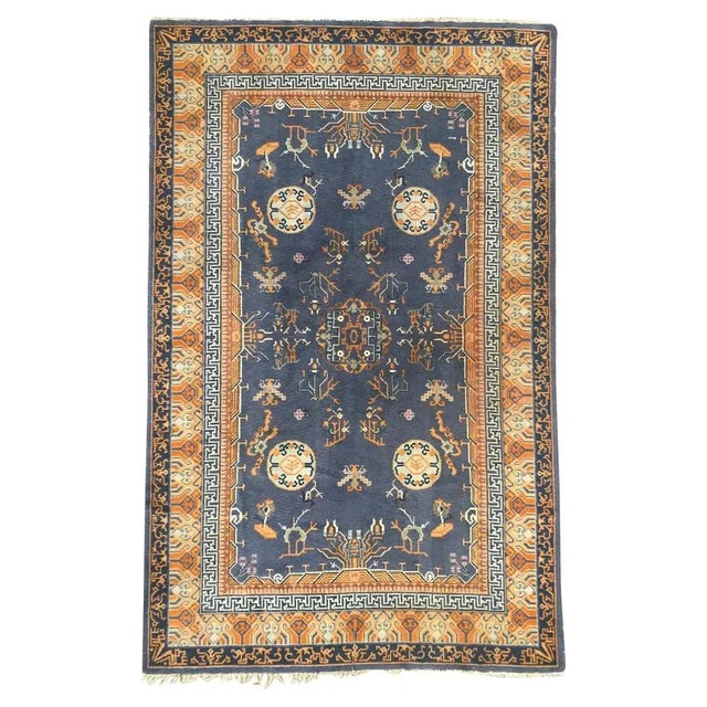 Vintage French Chinese Design Knotted Rug For Sale - Image 17 of 17
