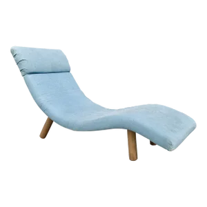 Mid Century Wavy Chaise Lounge by Enrico Bartolini