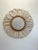 Mid-Century Round French Rattan Wall Mirror - wicker. In good vintage condition - the colour has faded a little over the...
