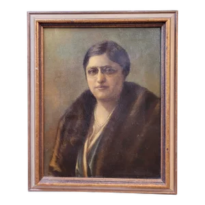 Antique Oil Painting of a Woman