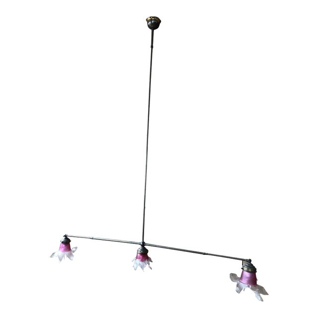 Vintage Brass Ceiling Lamp For Sale