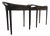R & Y Augousti Black Shagreen Side Tables, Pair For Sale