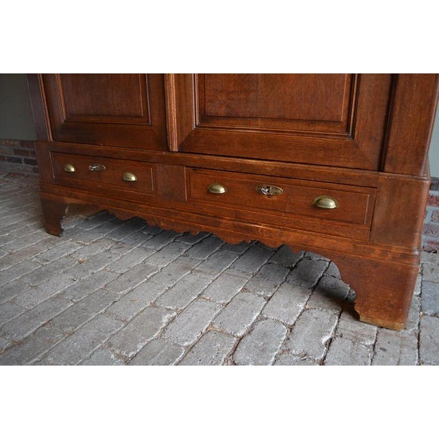 Antique Louis Philippe Oak Cabinet For Sale - Image 6 of 10