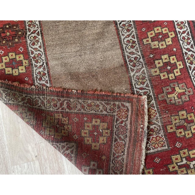 An exceptional antique hand-knotted Kurdish tribal rug, woven circa 1870s in the northwestern weaving regions of the...
