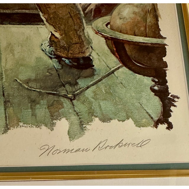 1970s Norman Rockwell Tom Sawyer Suite of 3 Framed Limited-Edition Collotypes For Sale - Image 12 of 18