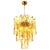 A stunning and high quality masterpiece chandelier by doria, 1970. It features murano 23 blown art glass prisms on a brass...