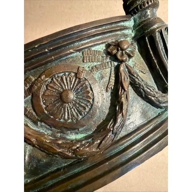 Maitland Smith Neoclassical Solid Bronze Lidded Box For Sale In New York - Image 6 of 9