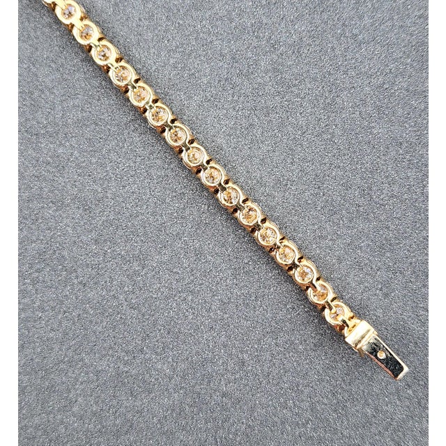 7.93 Ct Diamond Tennis Bracelet For Sale In Chicago - Image 6 of 9