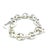 2020s Tiffany & Co. Sterling Silver Vintage Heart Clasp Round Link Bracelet 45.19g For Sale - Image 5 of 8