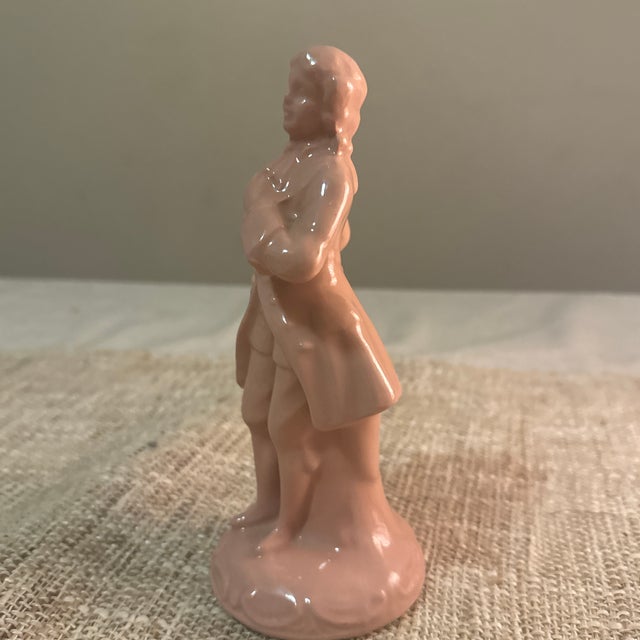 Edwardian Figure of a Man Pastel Pink For Sale In New Orleans - Image 6 of 6