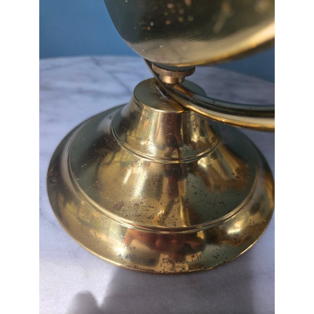 Vintage Brass Tabletop Vanity Adjustable Mirror For Sale - Image 9 of 11