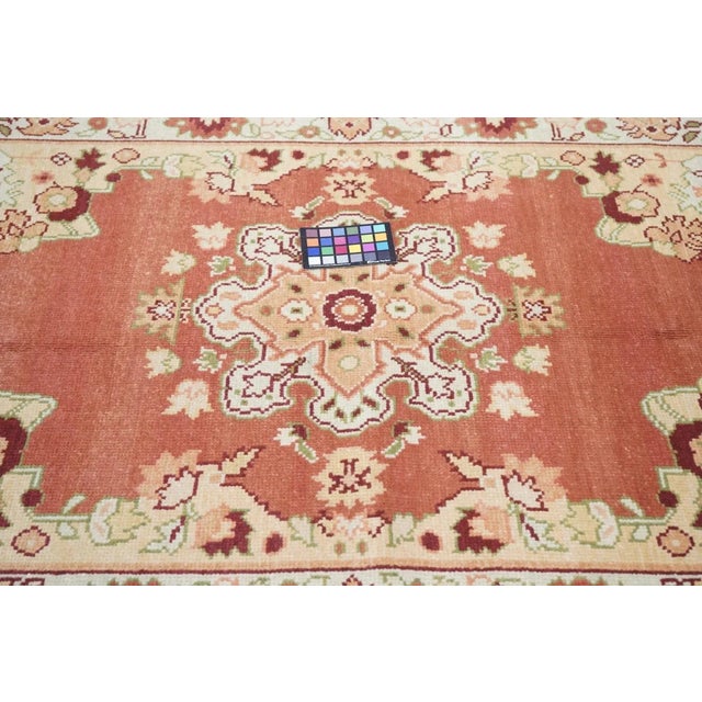 Textile Oushak Rug 4'1'' X 6'1'' For Sale - Image 7 of 9