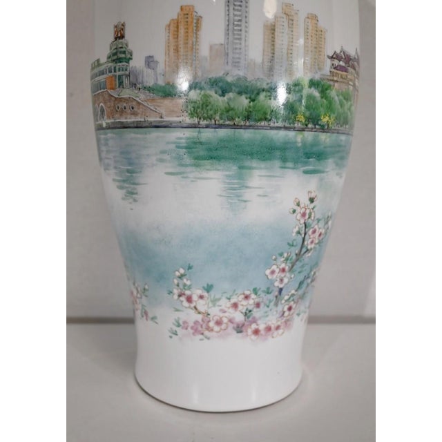 Large Japanese Porcelain Vase, 1950s For Sale - Image 9 of 18