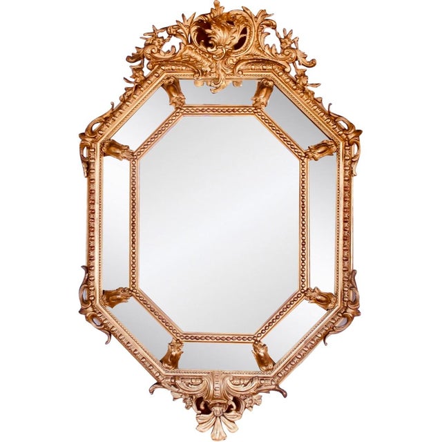 French Gilt Wood Belle Époque Cushion Mirror For Sale - Image 12 of 12