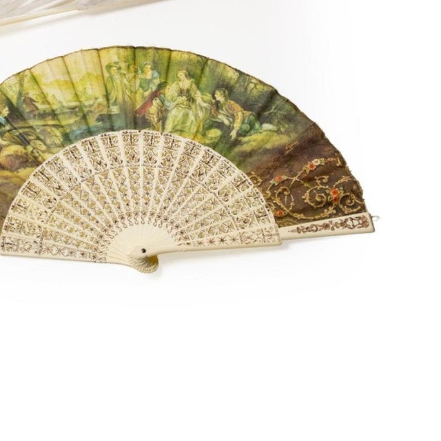 Fans, 19th Century, Set of 3 For Sale - Image 5 of 6