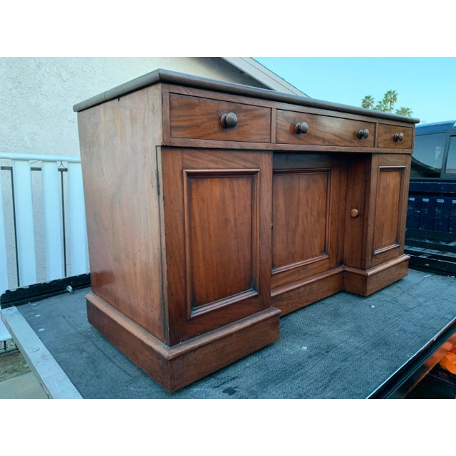 Late 19th Century Antique English Dresser Base Sideboard Buffet Server Cabinet For Sale - Image 5 of 12