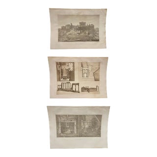 Set of 12 Heliogravures Depicting Greek & Roman Architecture, 1848-1903 For Sale