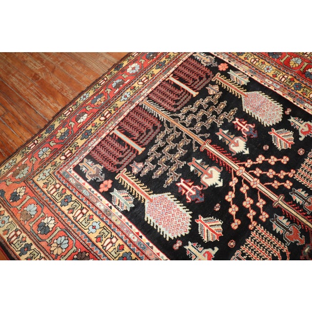 Traditional Kurd Bakhtiari Corridor WIllow Tree Antique Runner - 6'4" x 16' For Sale - Image 3 of 12