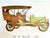 Contemporary Vintage Lithograph Print of an 1906 Ford K Touring Car Antique Automobile For Sale - Image 3 of 5