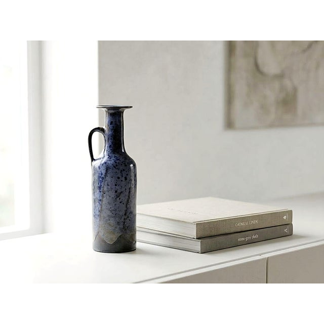 German Ceramic Vase by Gerhard Liebenthron, 1967, in Flawless conditions. Designed 1960 to 1969 This piece has an...