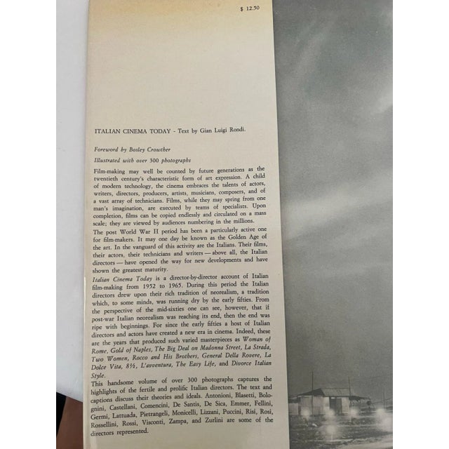 1966 Italian Cinema Today by Gian Luigi Rondi First Edition For Sale - Image 11 of 13