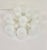 Glass Set of 8 Vintage White Milk Glass Goblets – Textured Pattern For Sale - Image 7 of 8