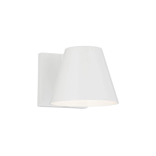 Contemporary Visual Comfort Modern Bowman 4 Outdoor Wall LED White For Sale - Image 3 of 3