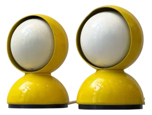 Eclisse Yellow Table Lamp by Vico Magistretti for Artemide, Italy, 1960s