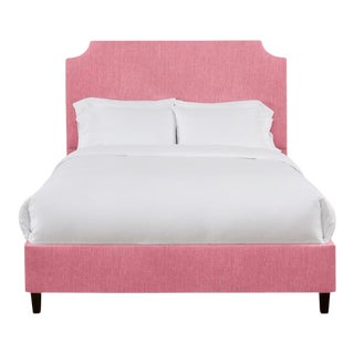 Reagan Full/Double Bedframe, Rose Linen For Sale