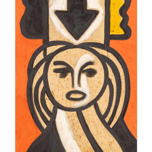 Walter Gaudnek Abstraction Oil on Canvases, 1970 For Sale - Image 12 of 14