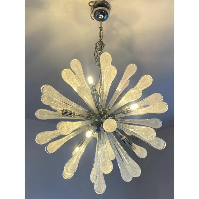 Early 21st Century Pulegoso Drops Murano Glass Sputnik Chandelier by Simoeng For Sale - Image 5 of 10