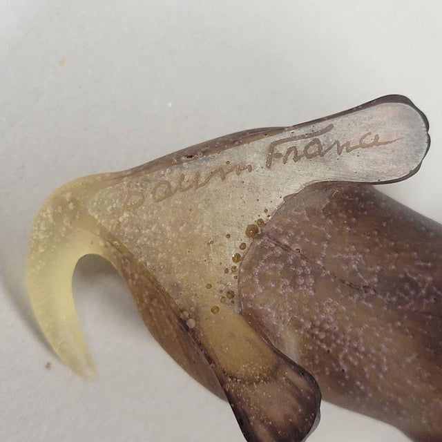 Glass Daum France Crystal Puppy With Ball For Sale - Image 7 of 7