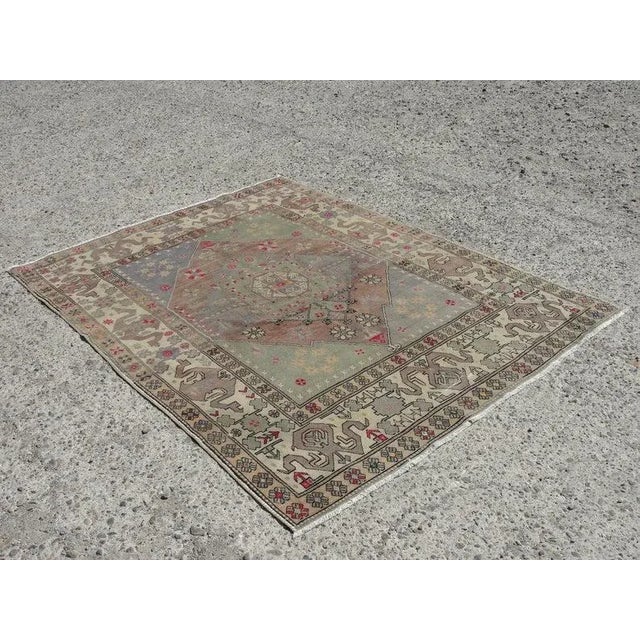 Turkish Handwoven overdyed rug,anatolian vintage turkish rugs,decorative area rugs,handwoven carpets,natural wool carpet...