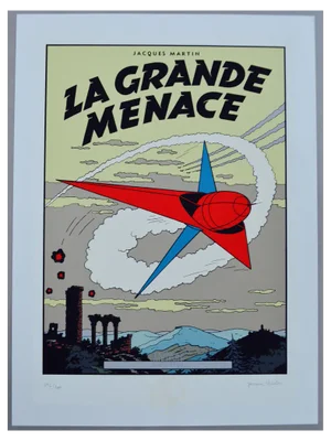 Jacques Martin, La grande menace, 1985, Serigraph