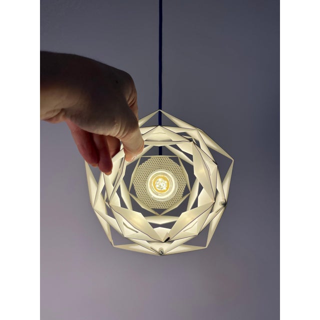 Symfoni Pendant Lamp in White Metal by Preben Dal for Hans Følsgaard, 1960s For Sale - Image 6 of 11