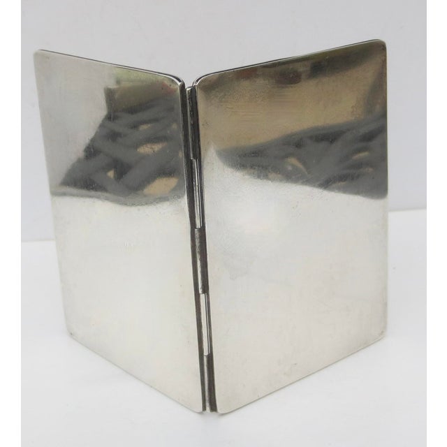 1910s Sterling Silver Traveling Photo Frame Circa 1900 For Sale - Image 5 of 7