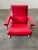 1970s Mid-Century Red Lounge Chair, 1970s For Sale - Image 5 of 9