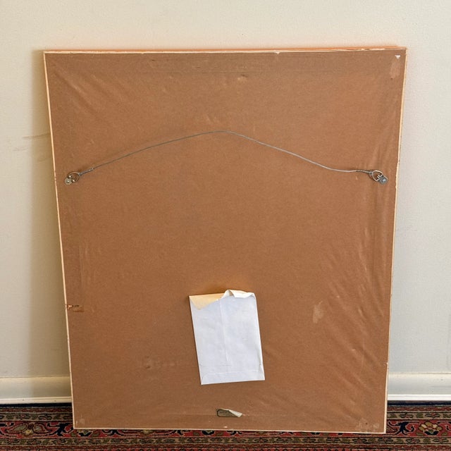 Vintage Original Tropics Print by Y. Hughs of Toucans With Illustrated Matt & Orange Frame For Sale - Image 10 of 12