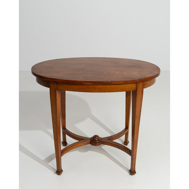 1900 - 1909 French Sheraton Revival Side Table, Inlaid Wood, Circa 1900 For Sale - Image 5 of 13